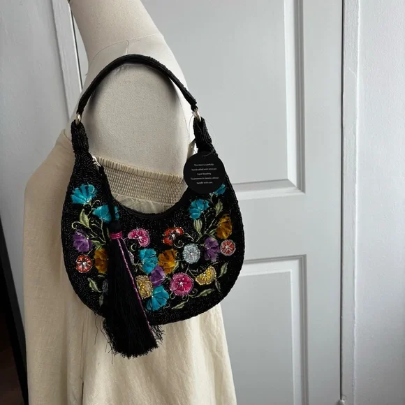 HAND BEADED BAG Made in India - Picture 6 of 6